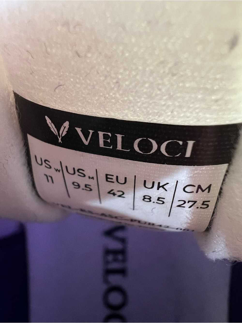 Women’s Purple and White Mesh Athletic Sneakers - Picture 3 of 7